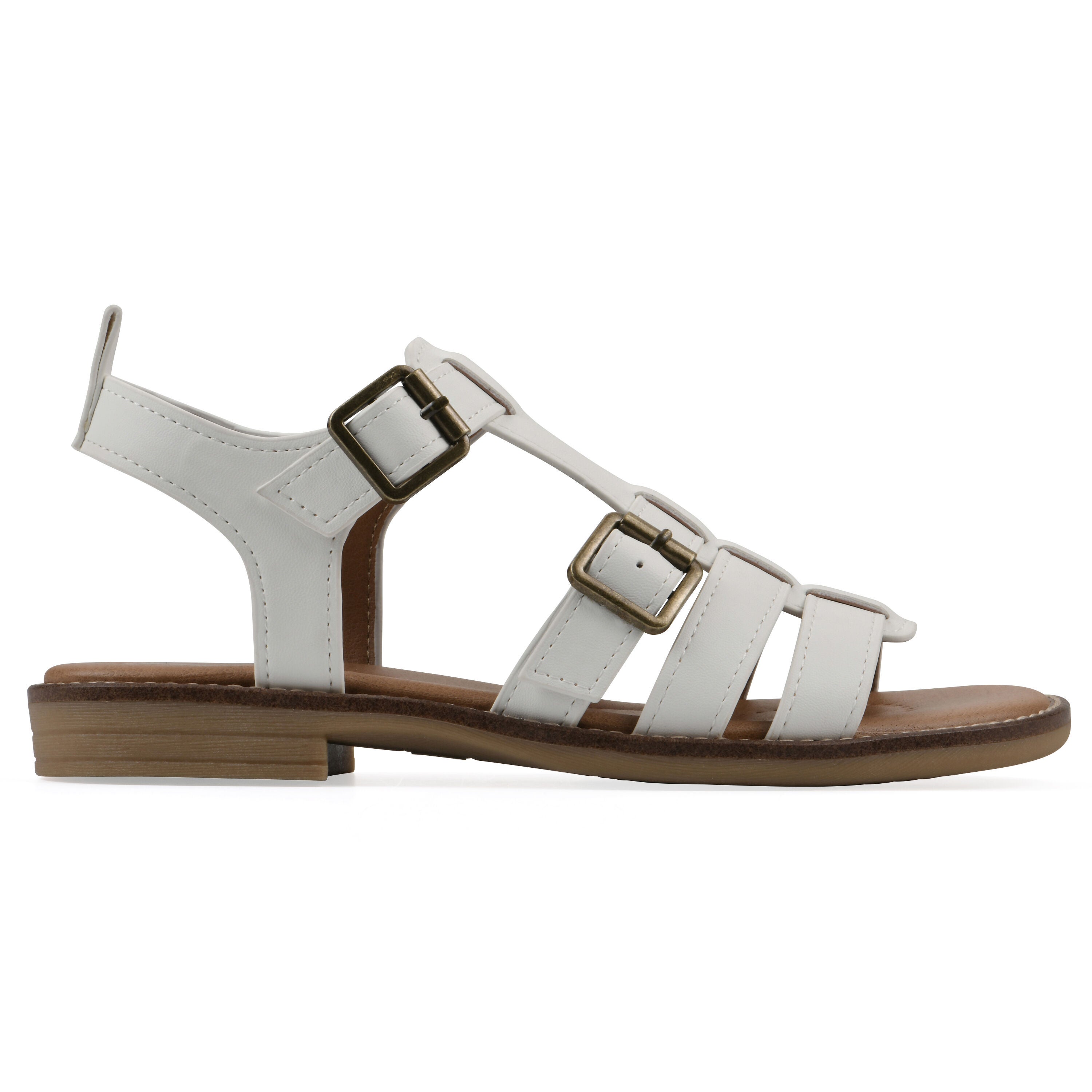Mayday Gladiator Sandal, WHITE SMOOTH, alternate image number 2