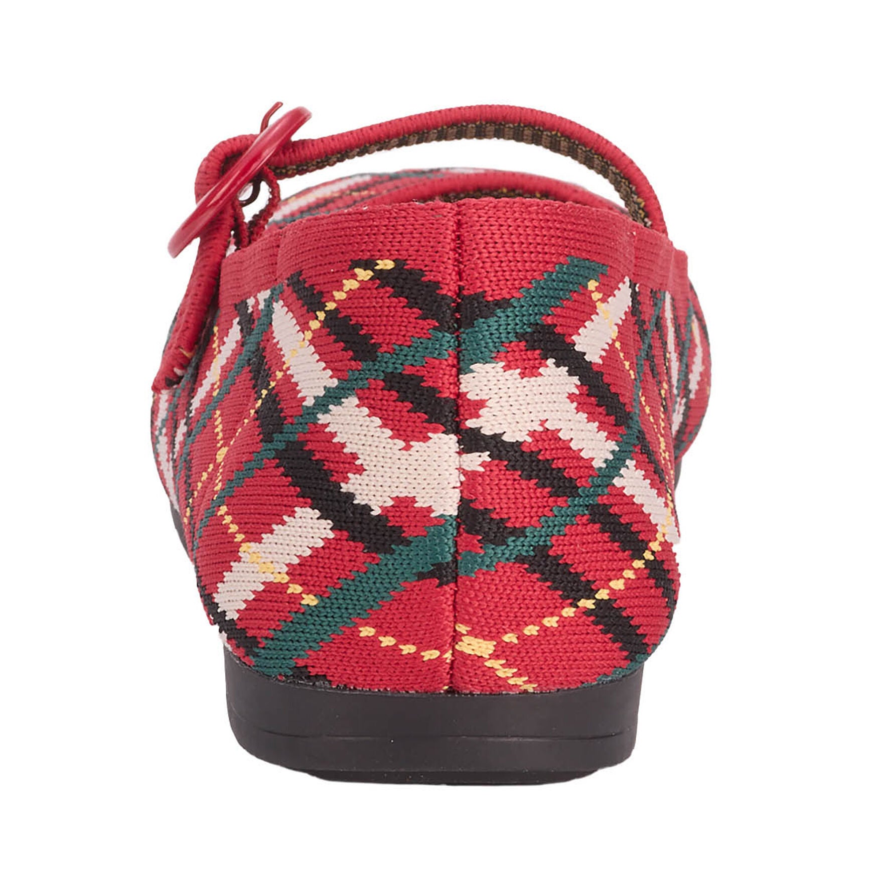 Naomi Mary Jane Stretch Flat, TARTAN PLAID, on-hover image number 1