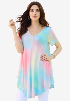 V Neck Swing Ultra Drape Tunic