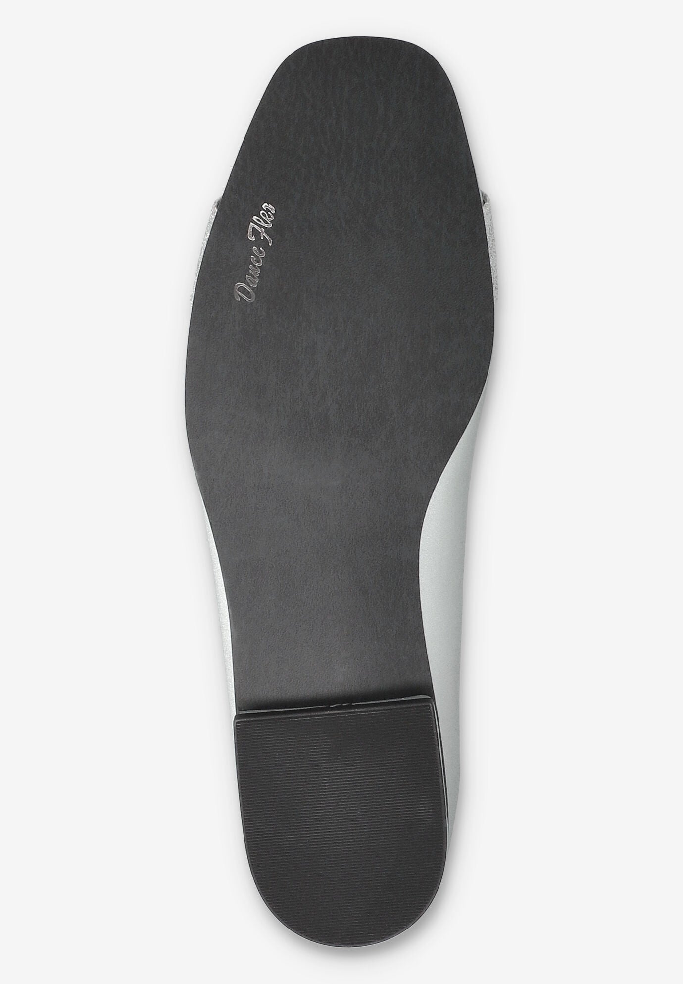 Keely Square Toe Flat, SILVER SATIN, alternate image number 5