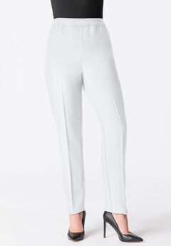 Plus Size Classic Bend Over® Structured Straight Leg Pull-On Pant