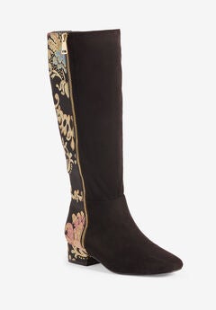 Plus Size Suede Boots