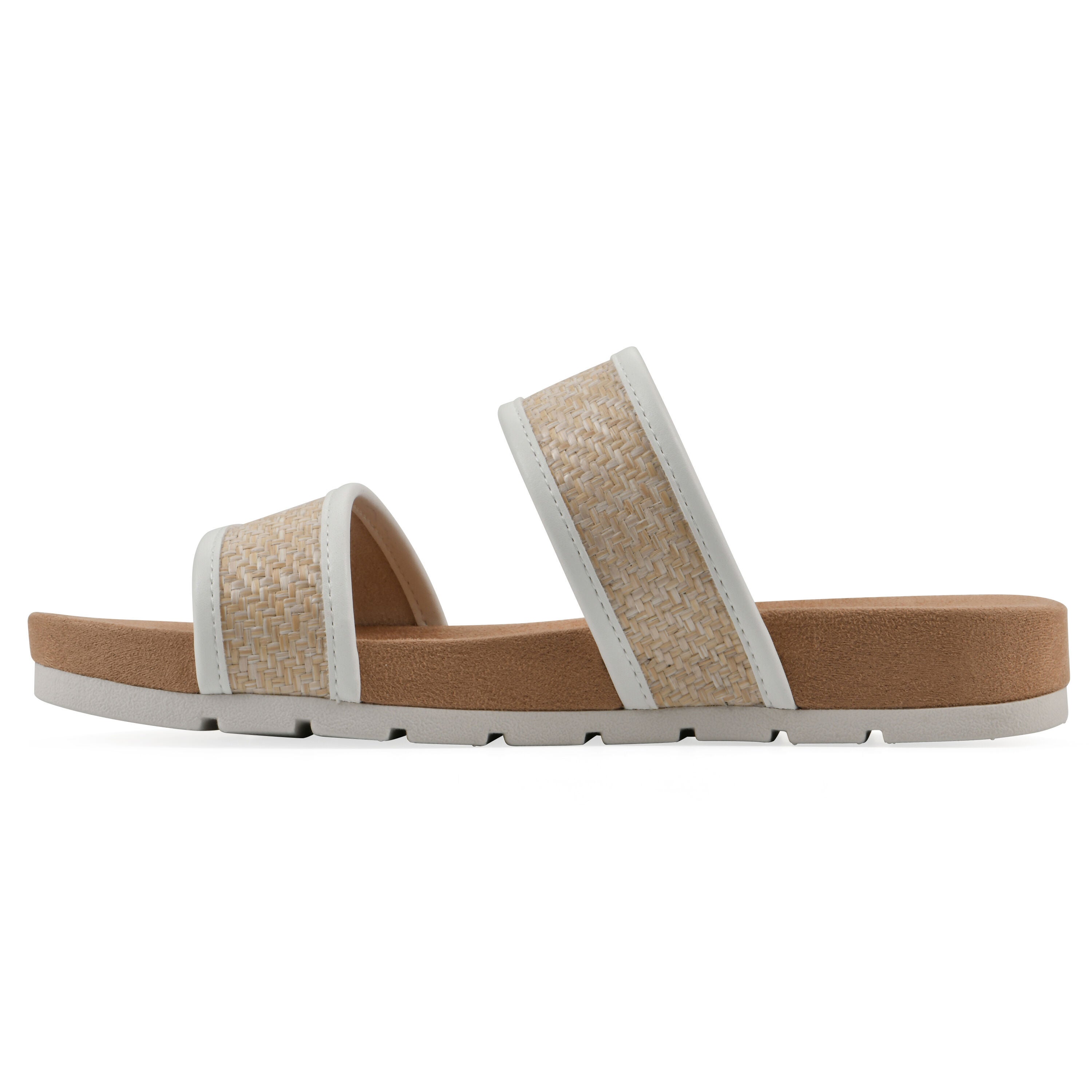 Tropical Slide Sandal, WHITE SMOOTH, alternate image number 3
