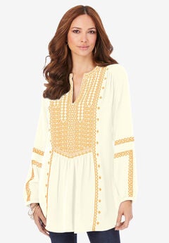Embroidered Boho Tunic