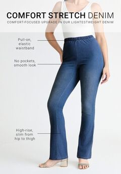 Plus Size Comfort Stretch Straight Leg Jean