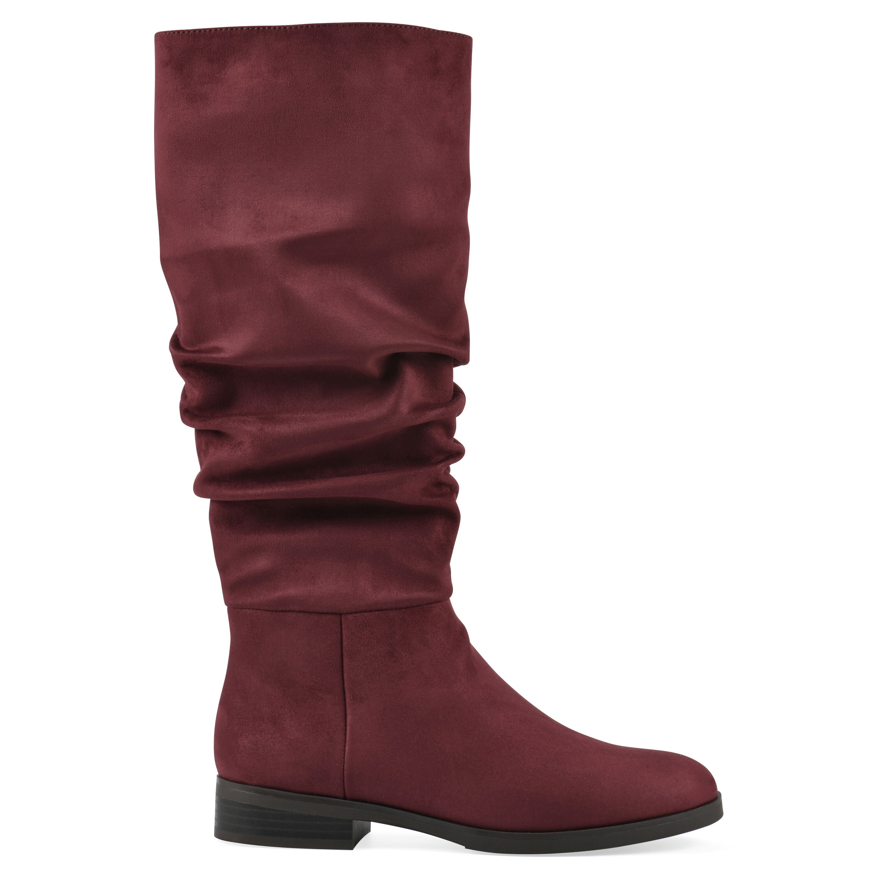 Barnes Tall Shaft Boot, BURGUNDY FABRIC, alternate image number 2