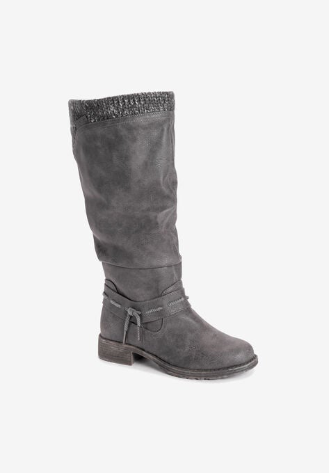 Bianca Briana Water Resistant Knee High Boot, GREY, hi-res image number null