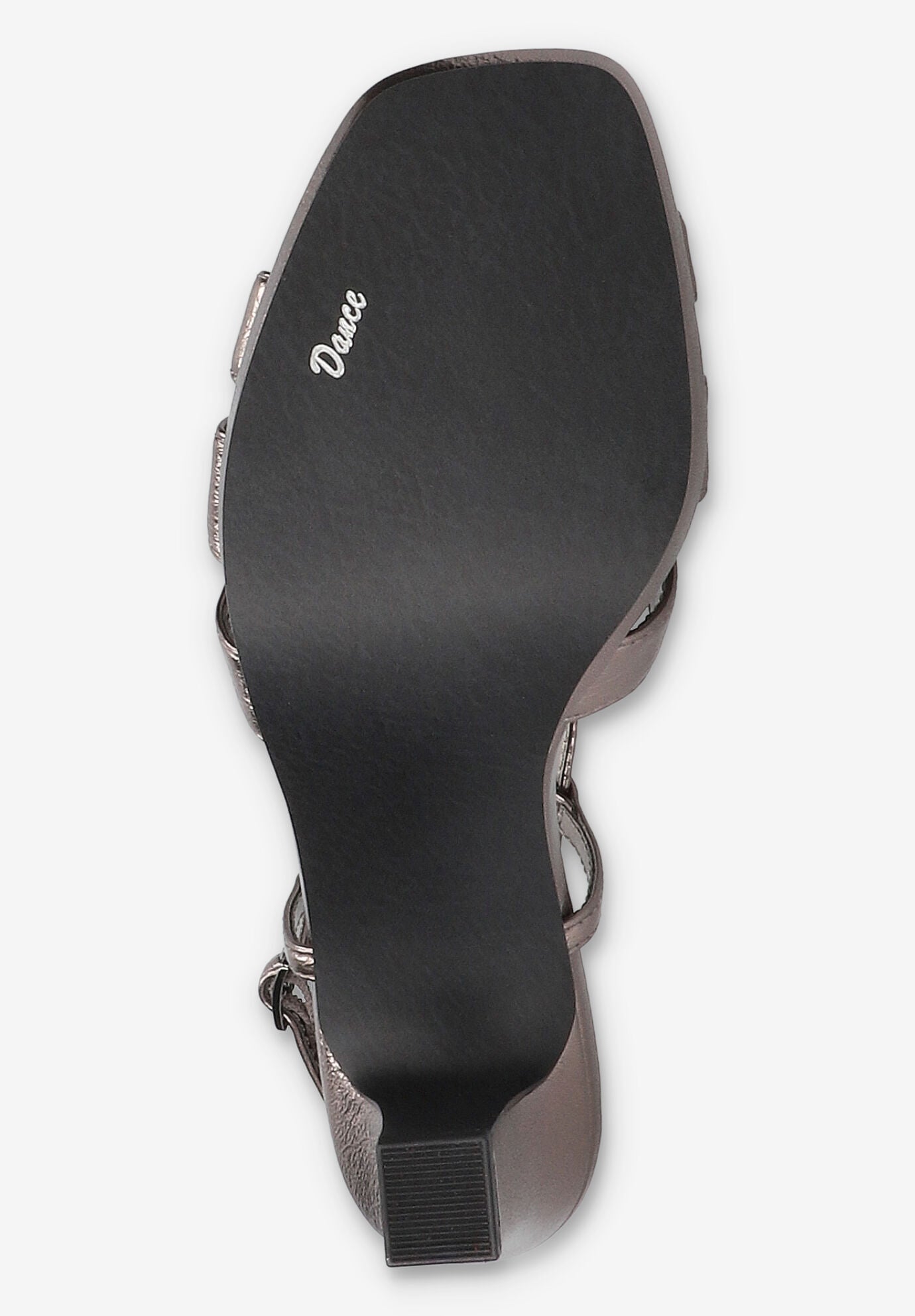 Valorie Sqaure Toe Platform Sandal, PEWTER CRINKLED, alternate image number 5