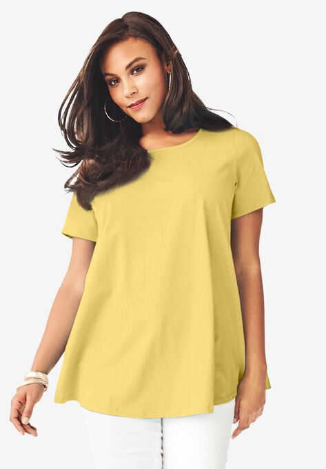 Swing Ultimate Tee with Keyhole Back, LEMON, hi-res image number null