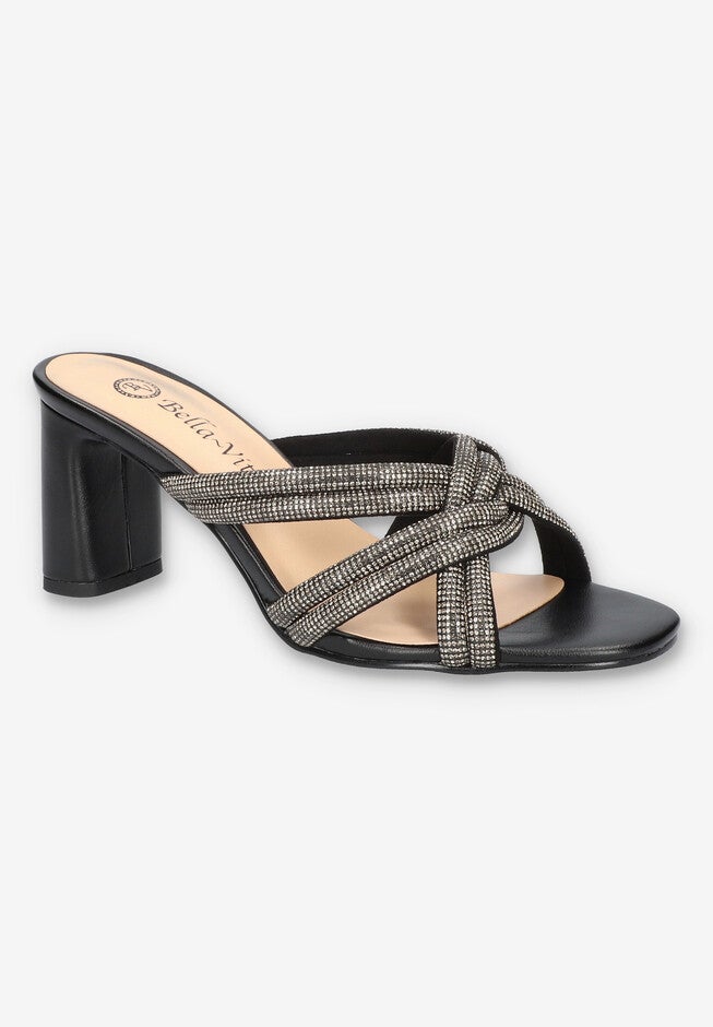 Carmen Dressy Sandal, BLACK SUEDE, hi-res image number 0
