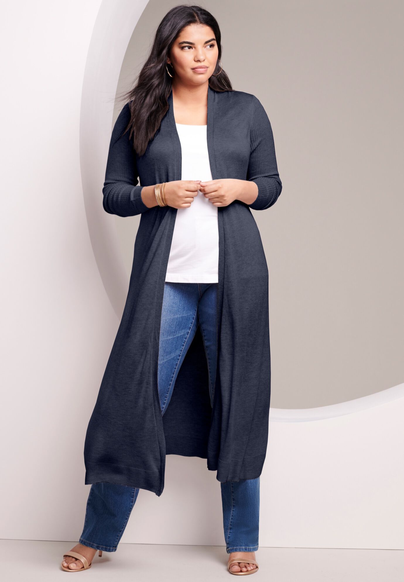roamans long cardigan