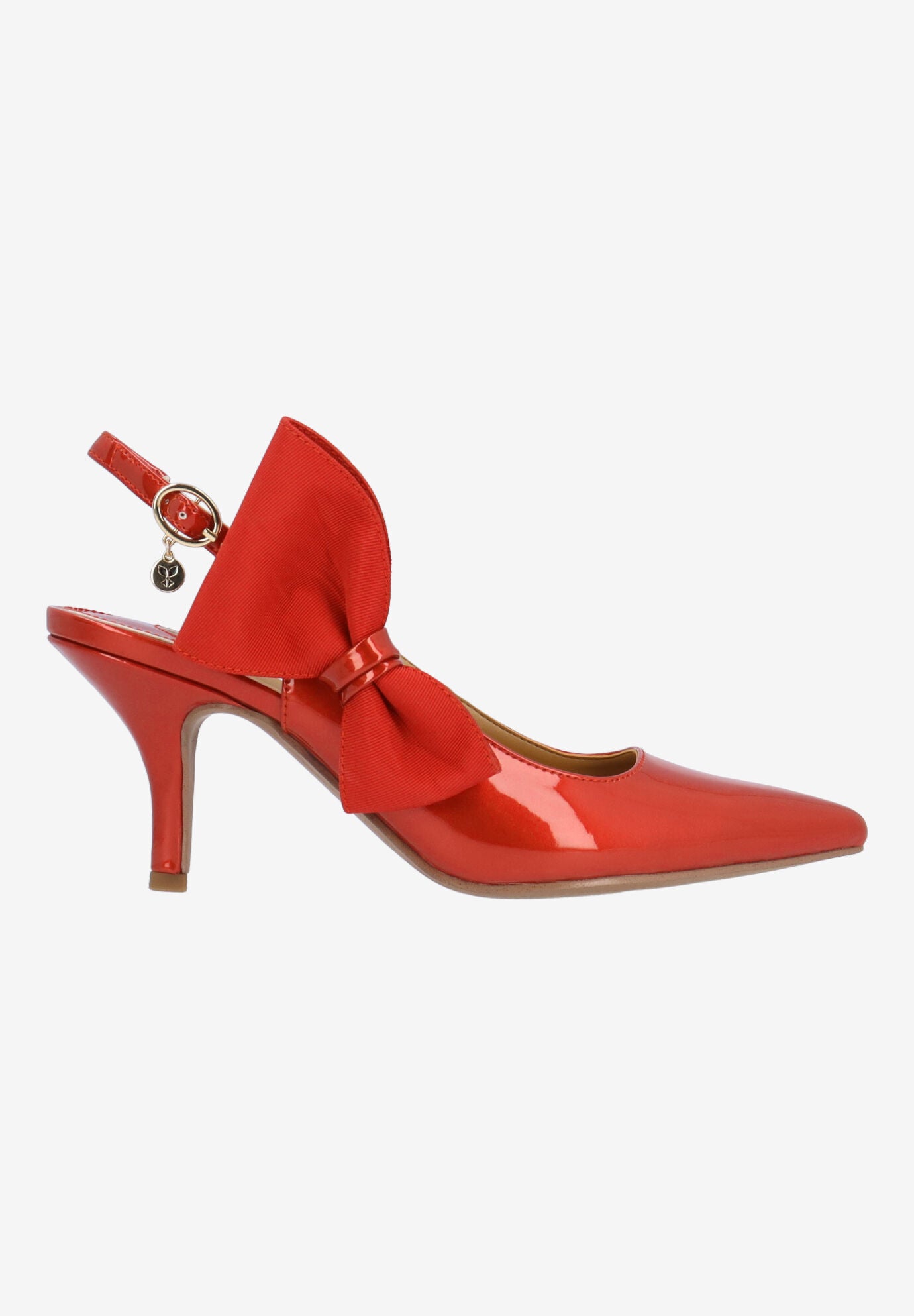 Rowin Slingback Pump, RED, alternate image number 4