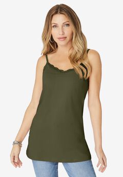 Lace Trim Bra Cami