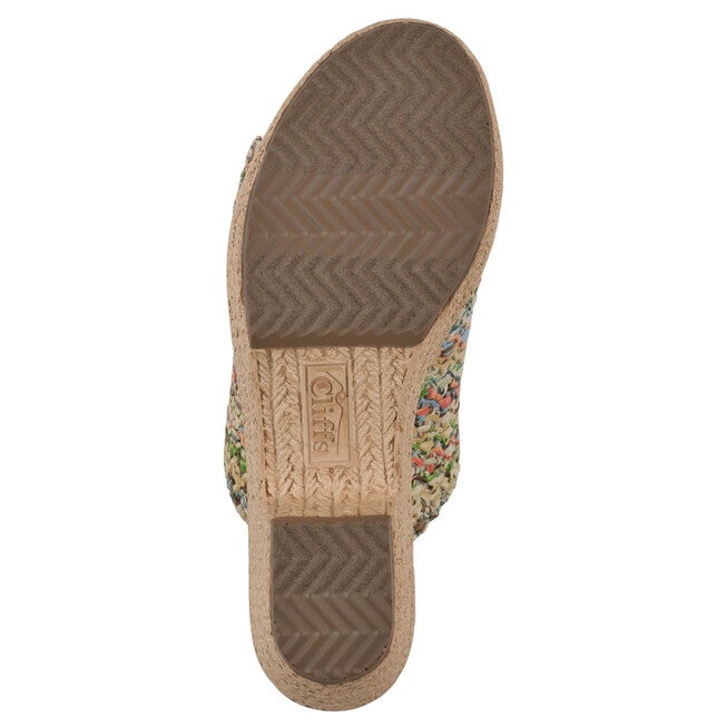 Biando Wedge Sandal, MULTI RAFFIA, alternate image number 5