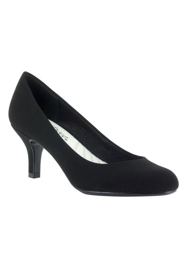 Passion Pumps by Easy Street®, BLACK SUEDE, hi-res image number null