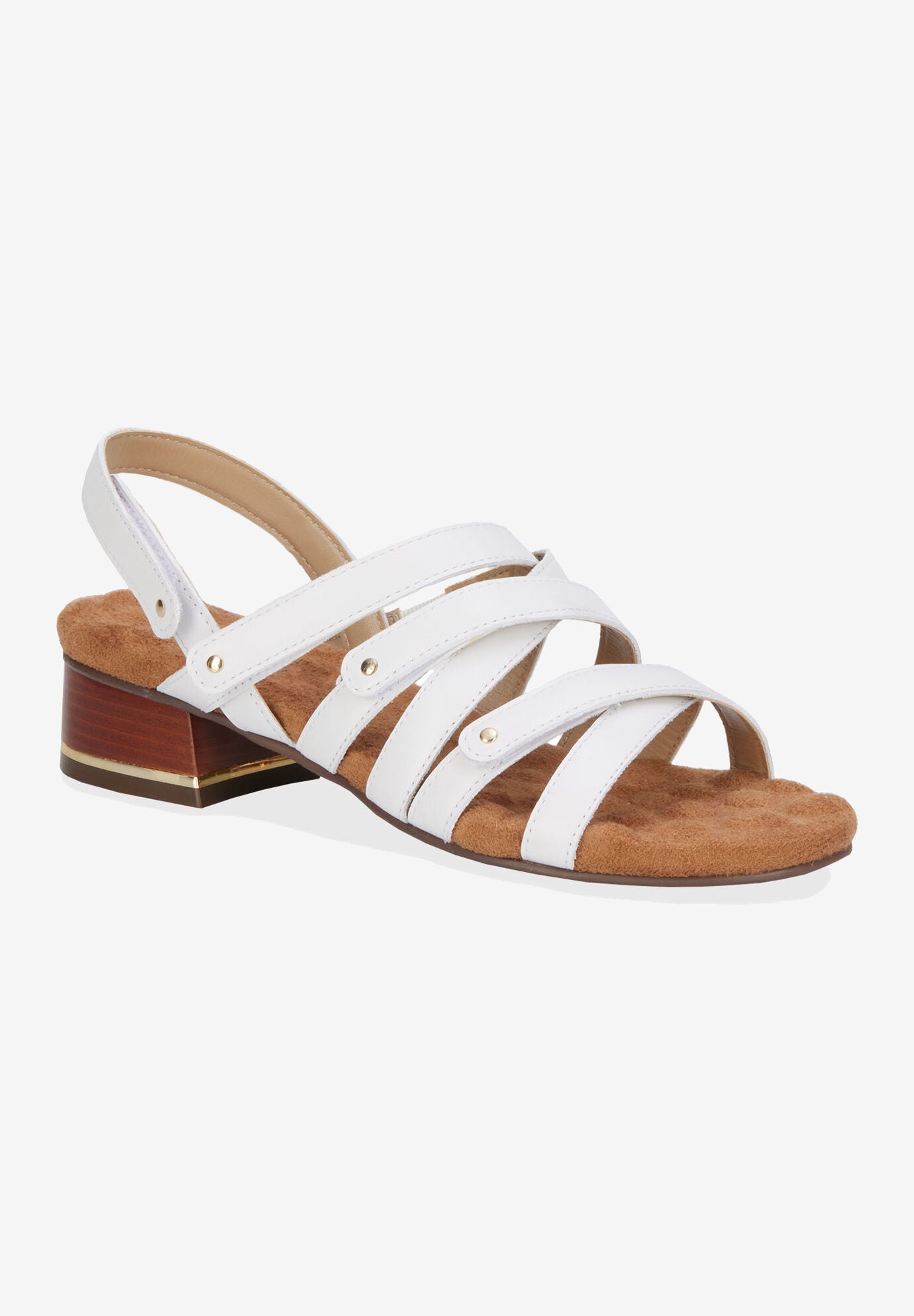 Breeze Sling Back Sandal, WHITE LEATHER, hi-res image number 0