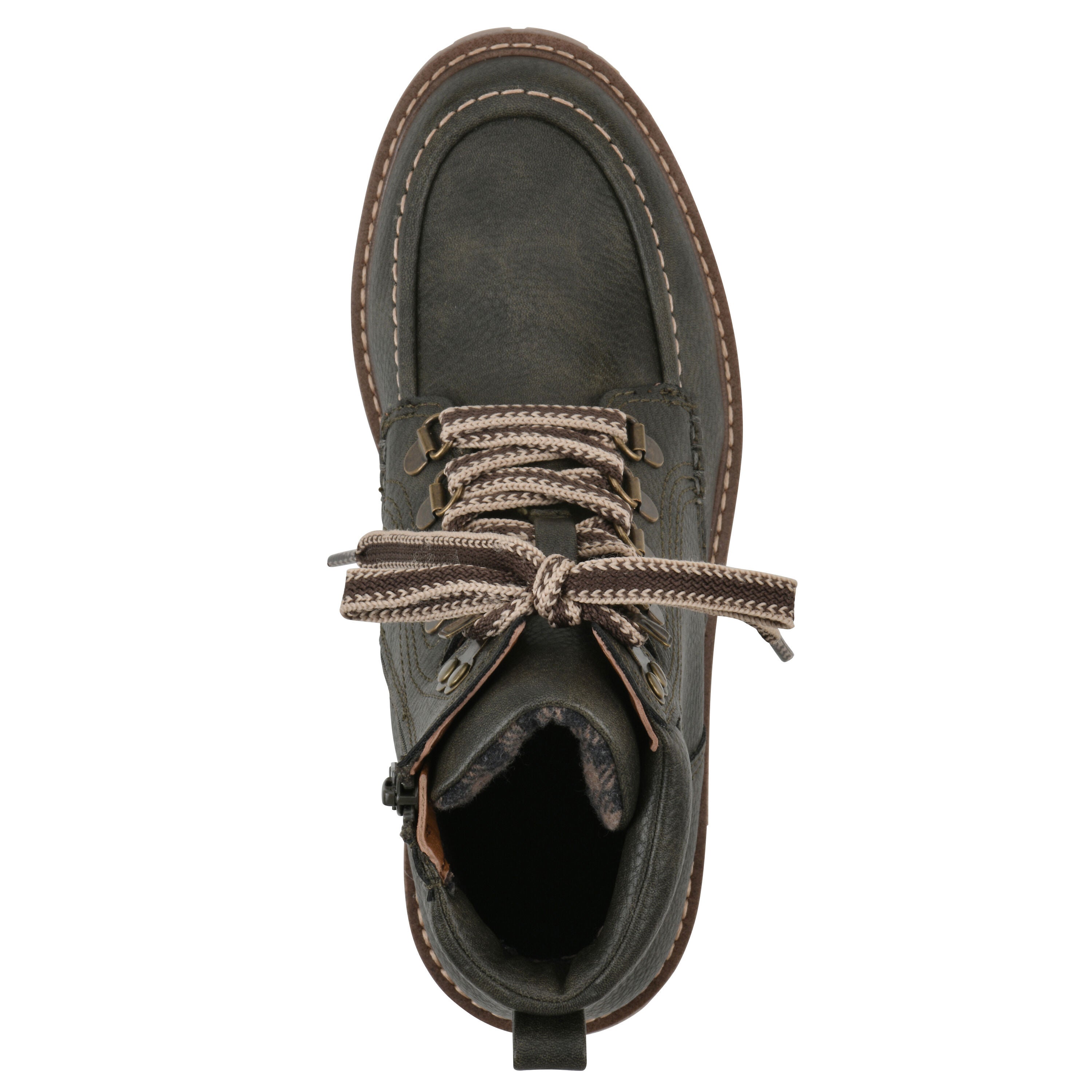 Parcels City Hiker Boot, OLIVE PEBBLE SMOOTH, alternate image number 4