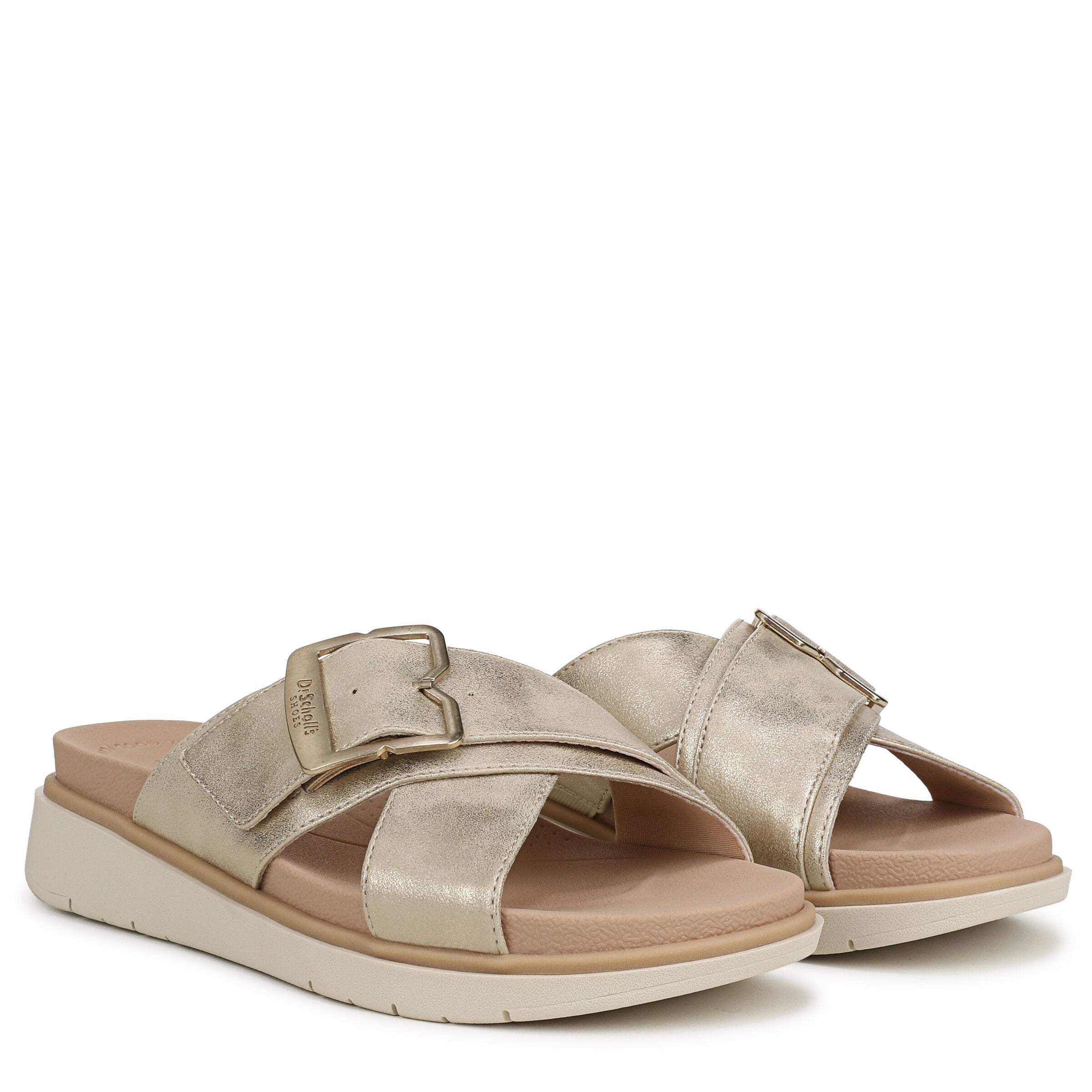 Piper Slide Sandal, LIGHT GOLD, alternate image number 2