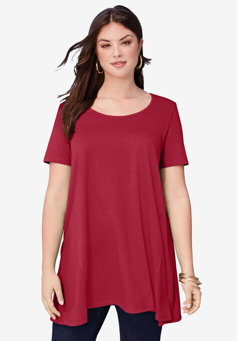 Scoopneck Swing Ultimate Tunic, CLASSIC RED, hi-res image number null