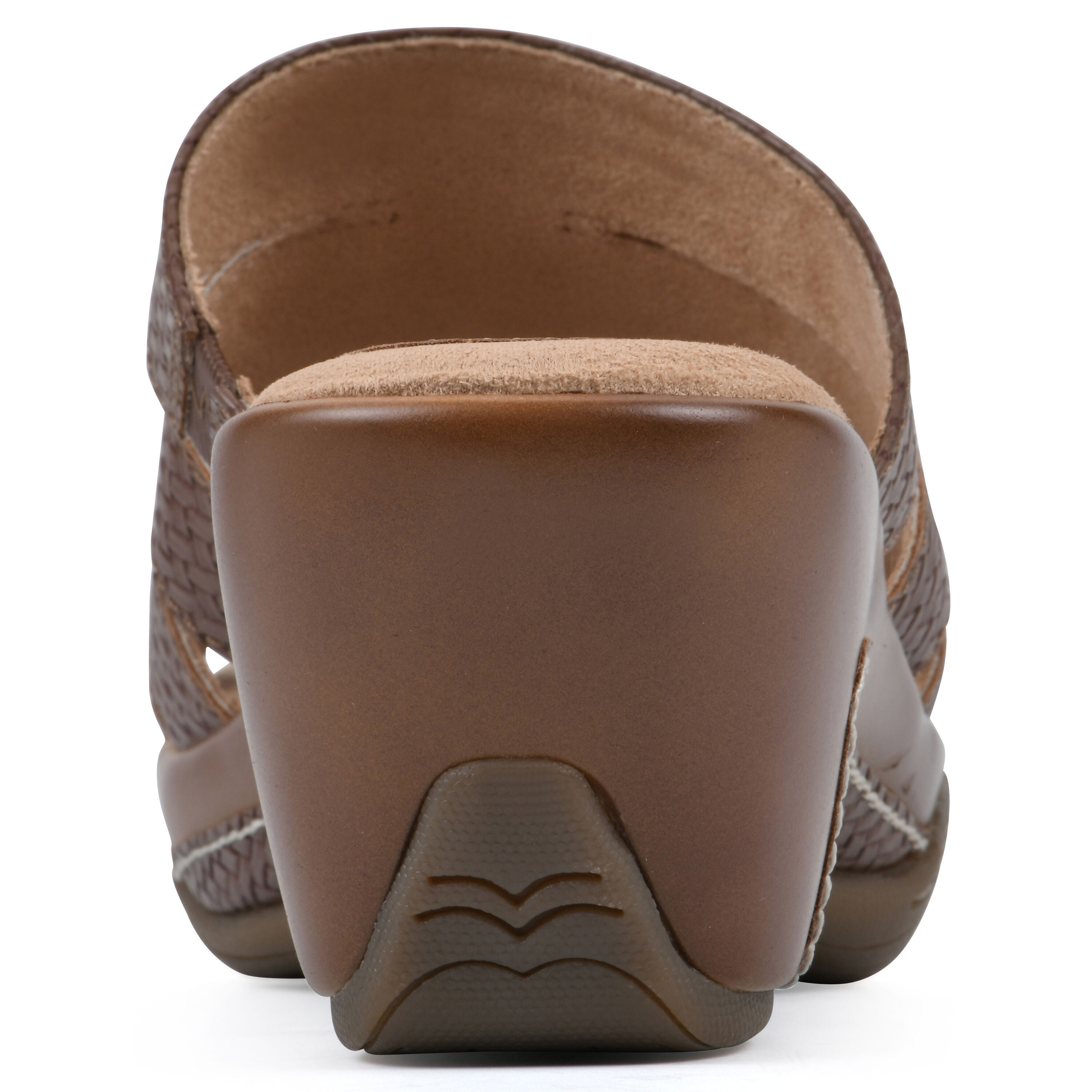 Valora Slip-On Clog Sandal, BROWN WOVEN, on-hover image number 1