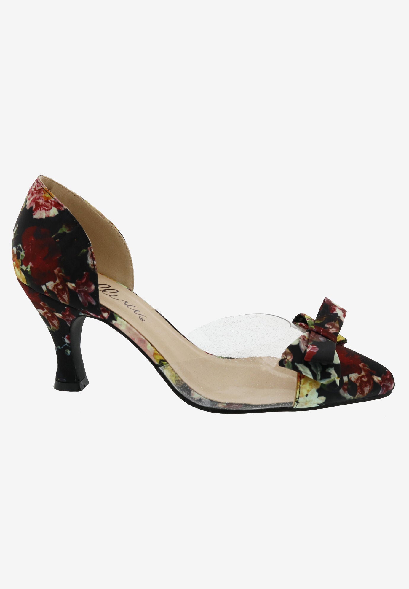 Cupcake Pump, BLACK FLORAL, hi-res image number 0
