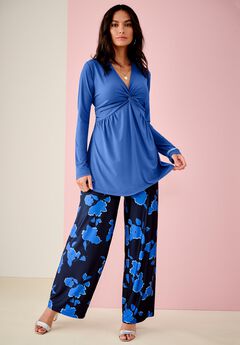 Shirred Empire Waist Tunic