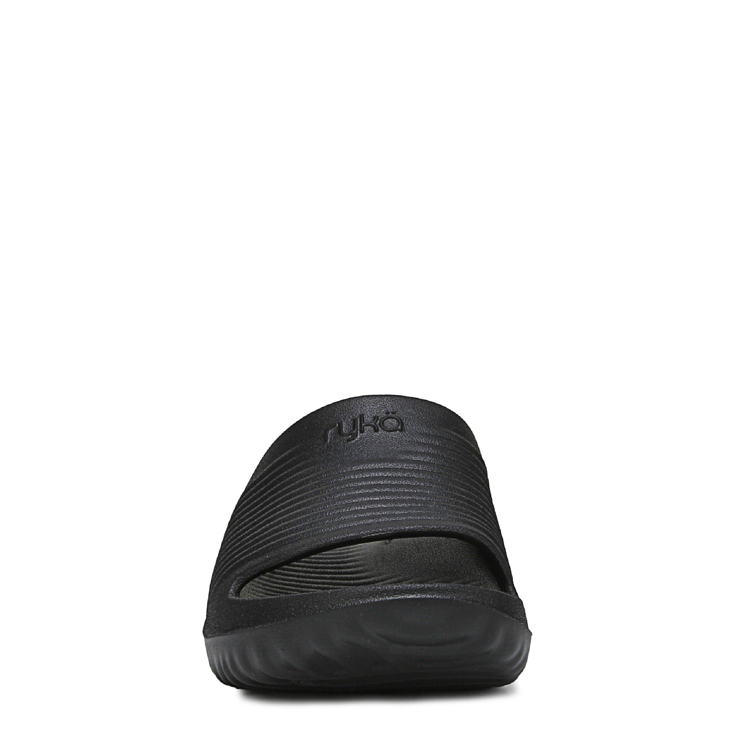 Echo Recovery Slide Sandal, BLACK, alternate image number 4