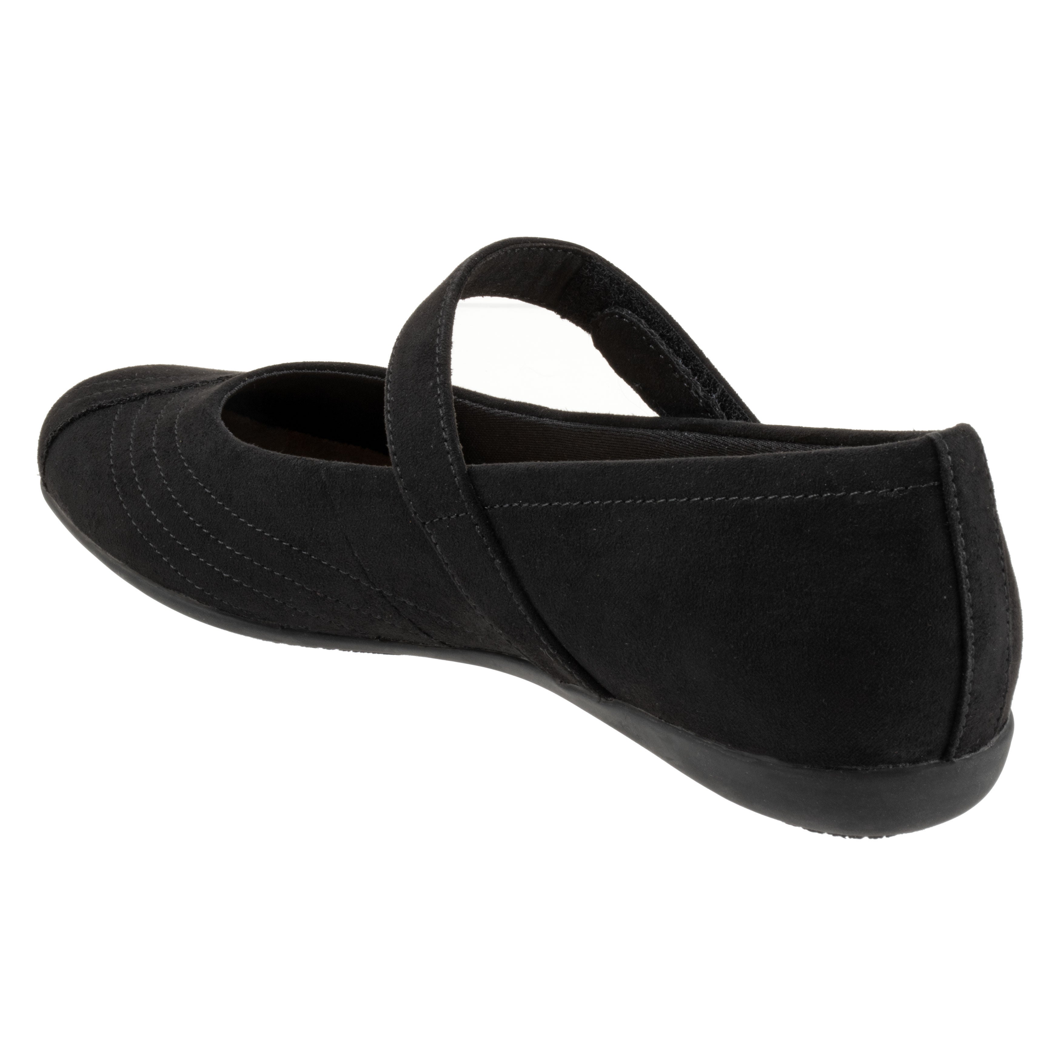 Sherese Flat, BLACK SUEDE, on-hover image number 1