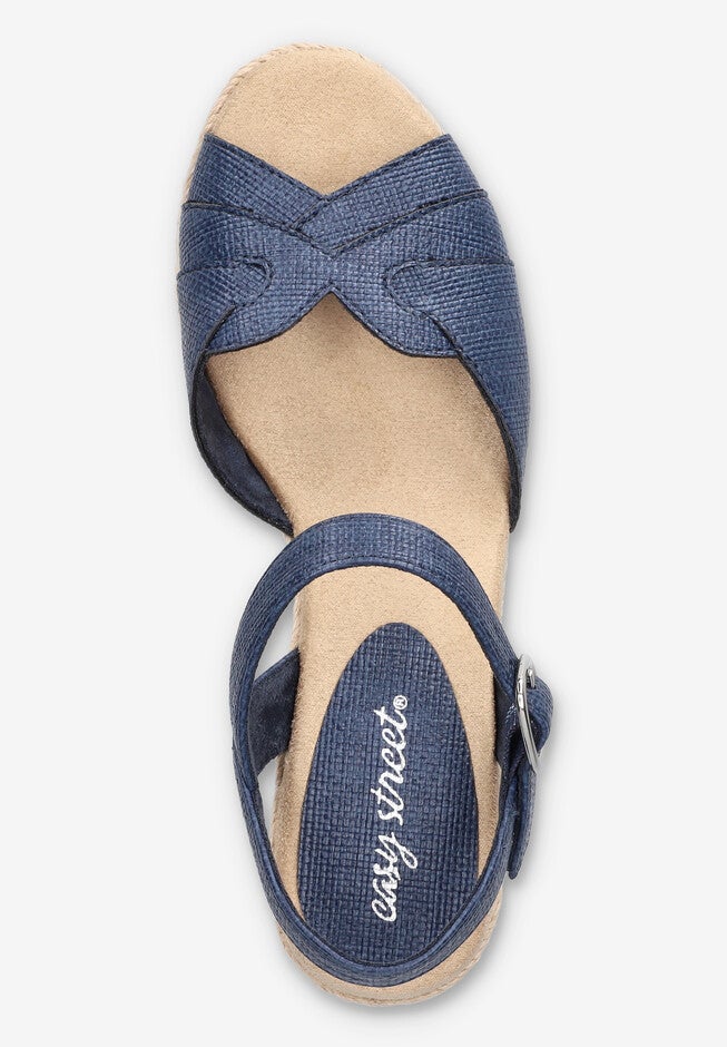 Miramar Espadrille Wedge Sandal, NAVY, alternate image number null
