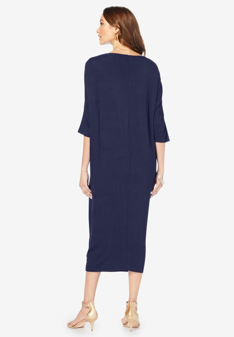 Bracelet-Length Drape Caftan, , on-hover image number null
