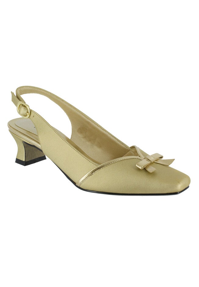 Incredible Slingback Pump by Easy Street®, GOLD, hi-res image number null