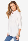 Three-Quarter Sleeve Kate Big Shirt, , alternate image number null