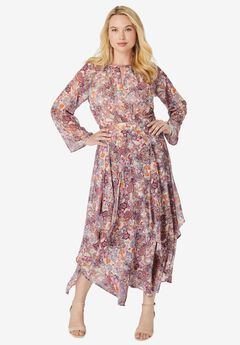 Asymmetric Keyhole Maxi Dress