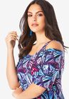 Ultrasmooth® Fabric Cold-Shoulder Maxi Dress, , alternate image number null