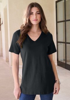 Plus Size Cotton Ultimate V-Neck Tee