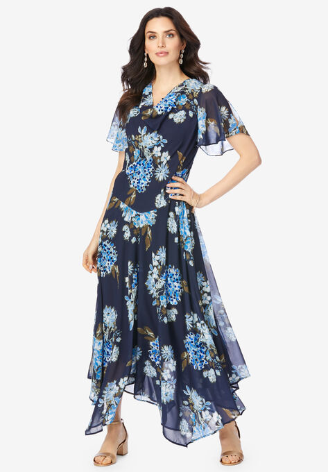 Floral Sequin Dress, NAVY SEQUIN FLORAL, hi-res image number null