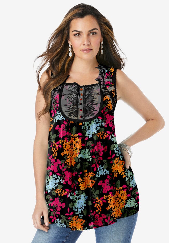 Angel Chiffon Blouse Roaman's