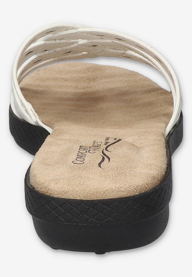 Cammie Slide Sandal, WHITE, alternate image number null