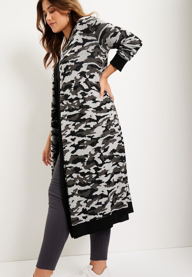 Open Front Cardigan Duster, , alternate image number null