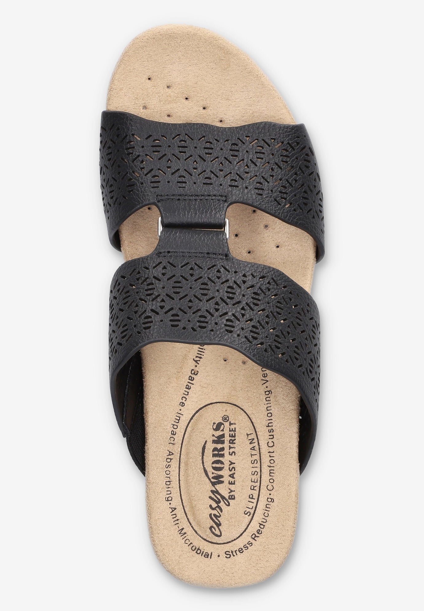 Rin Slip-Resistant Sandal, BLACK, alternate image number 6