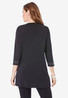 Ultrasmooth® Fabric Rhinestone-Embellished Tunic, , on-hover image number null
