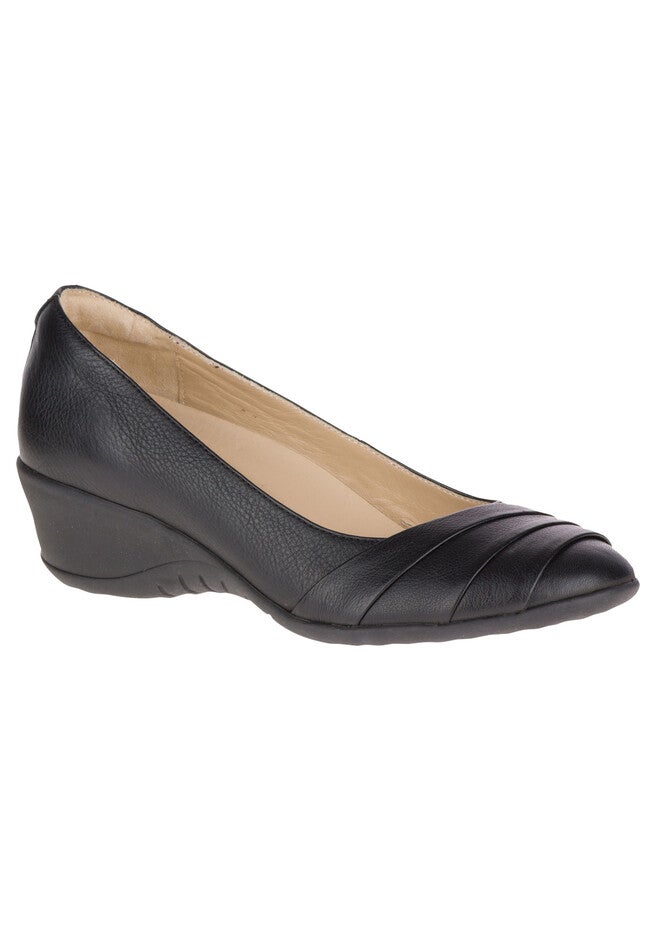 Jalania Odell Dress Shoes by Hush Puppies®, BLACK LEATHER, hi-res image number null