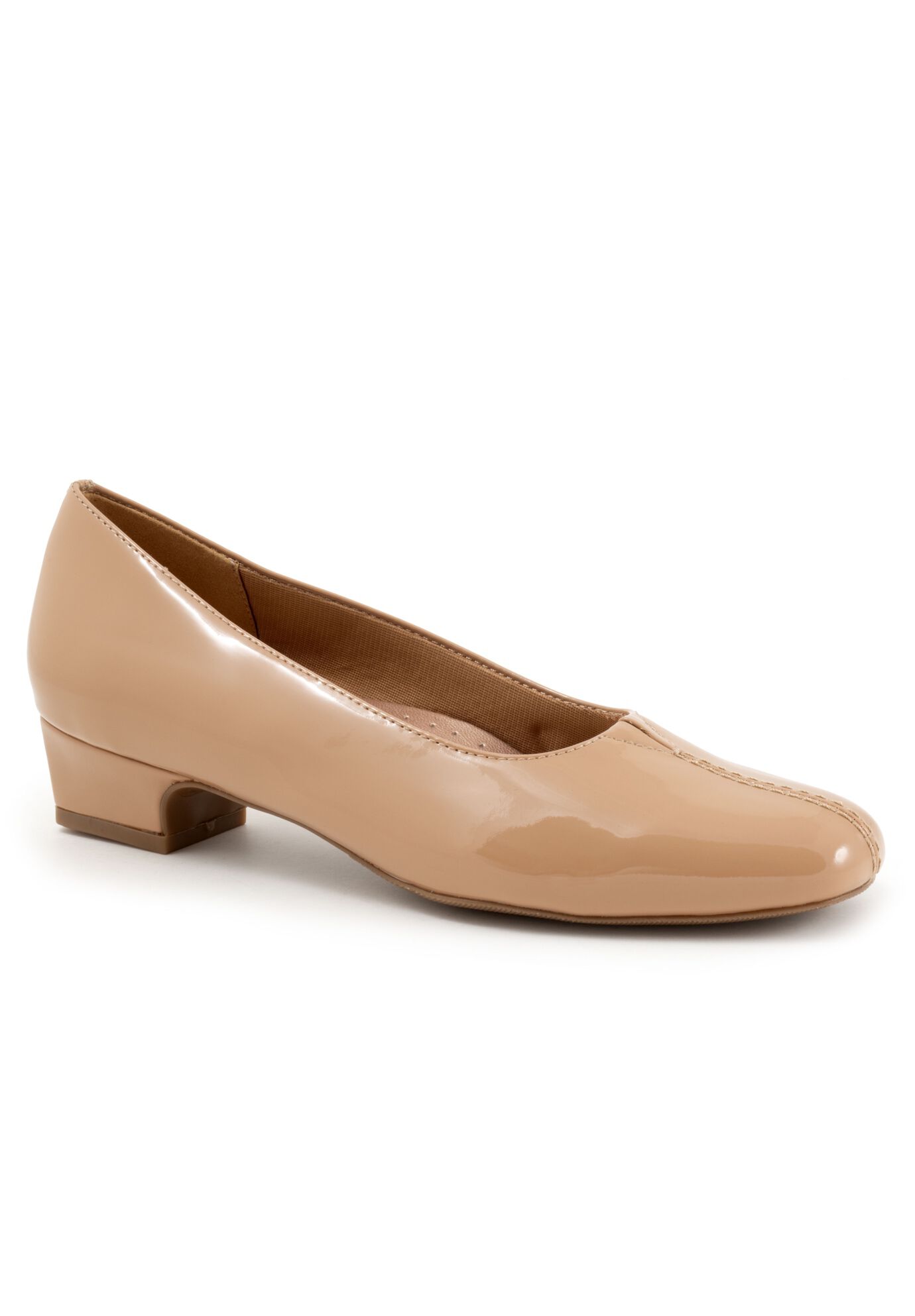 Doris Pumps by Trotters&reg;, BEIGE PATENT, hi-res image number 0