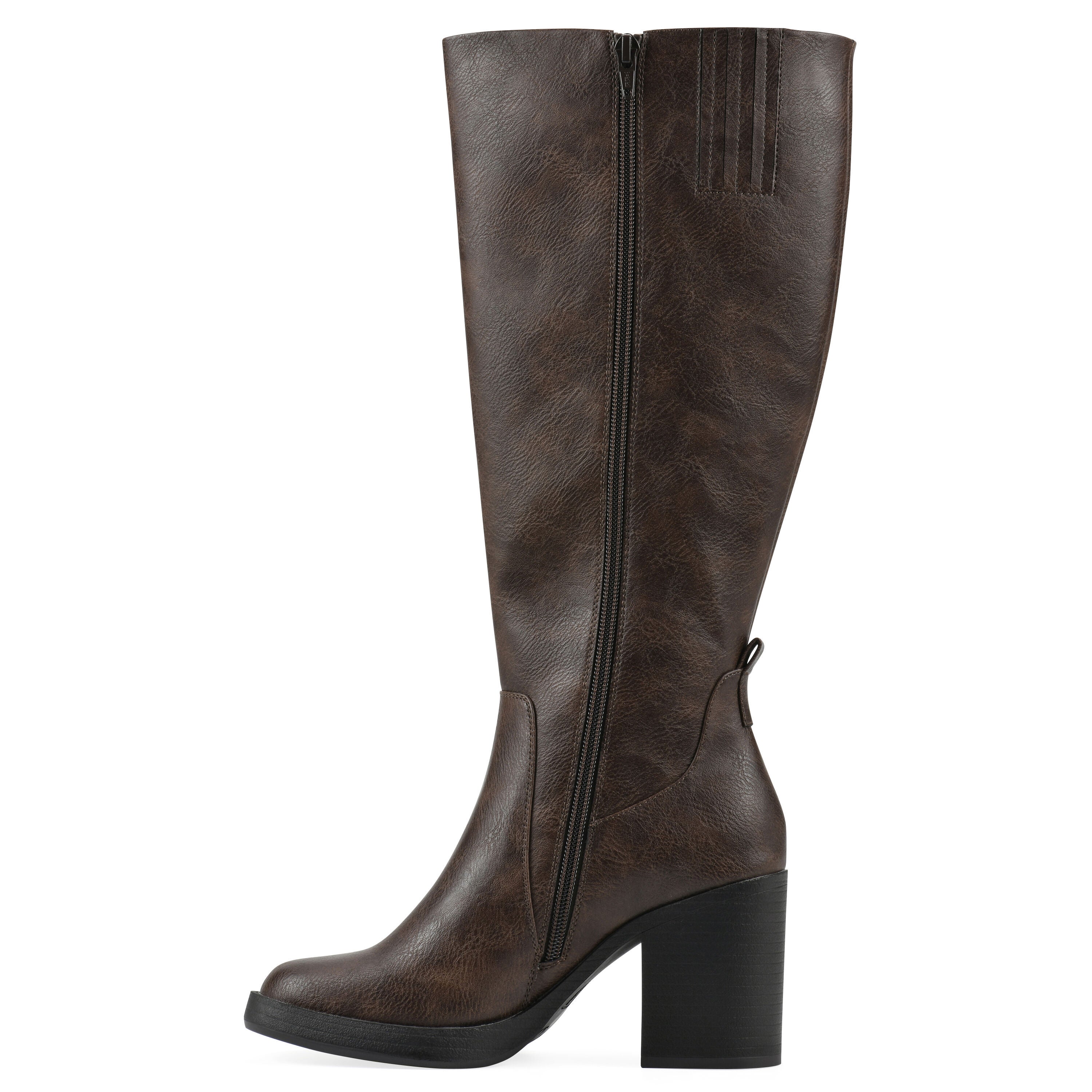 Mackle Tall Shaft Block Heel Boot, MOCHA SMOOTH, alternate image number 3