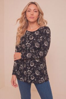 Plus Size Ultimate Cotton Crewneck Long Sleeve Tee