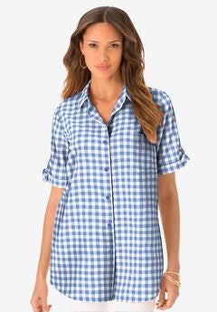 French Check Big Shirt