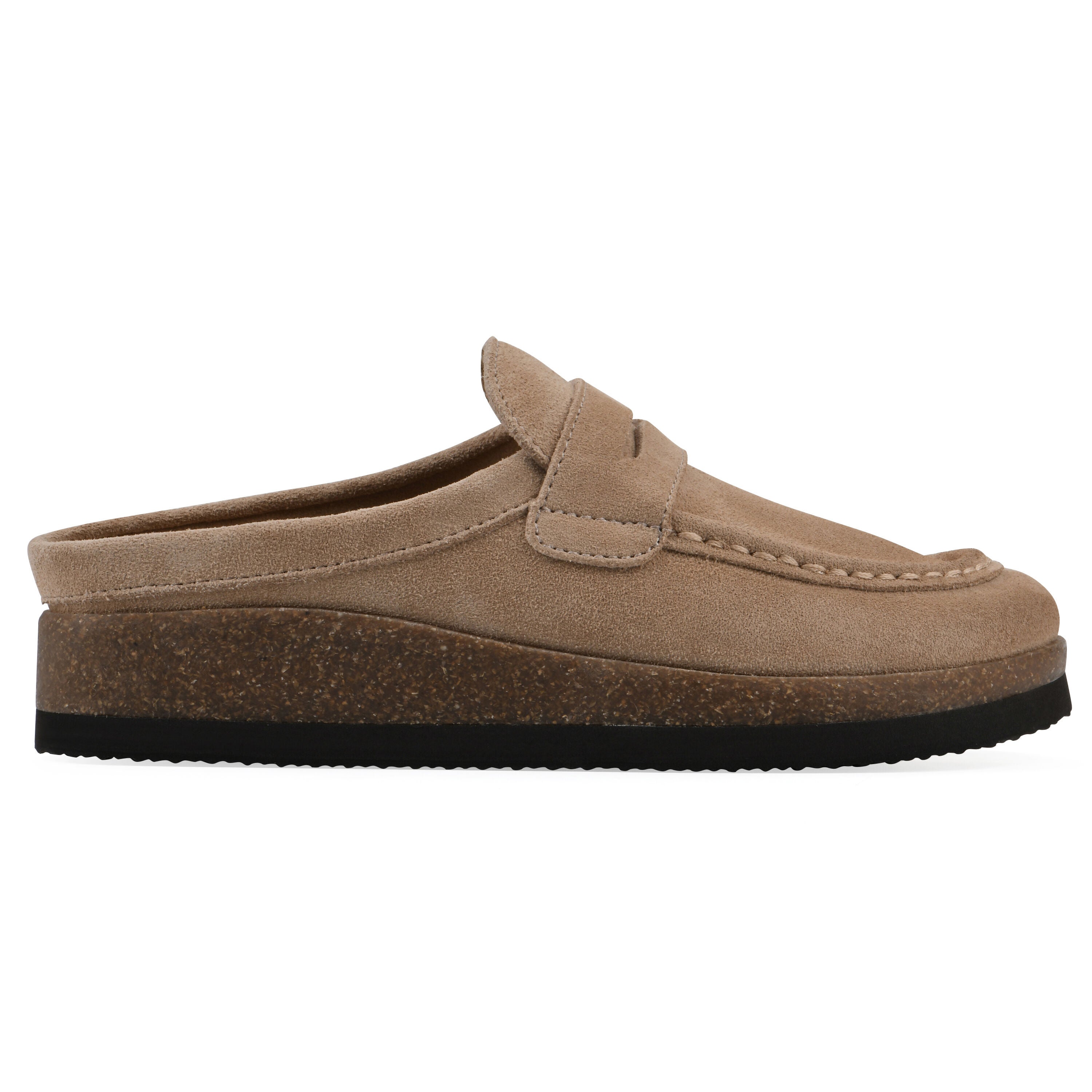 Brinlee Footbeds Clog, BEACH WOOD SUEDE, alternate image number 6