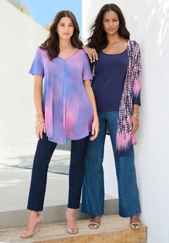 Ultra Drape V Neck Swing Tunic
