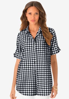 French Check Big Shirt