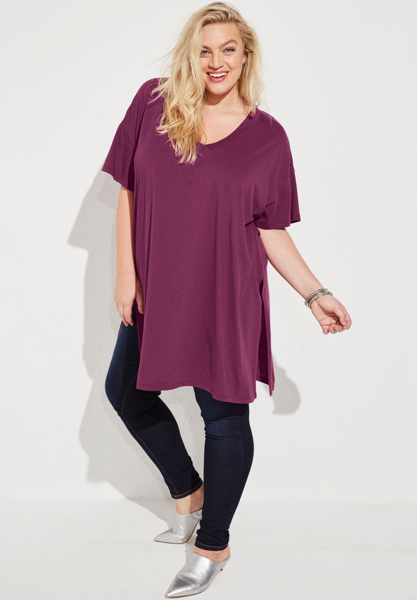 V-Neck Ultimate Tunic, , alternate image number 3